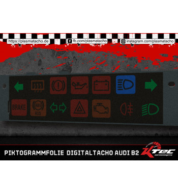 Piktogrammfolie  Digitaltacho Audi B2