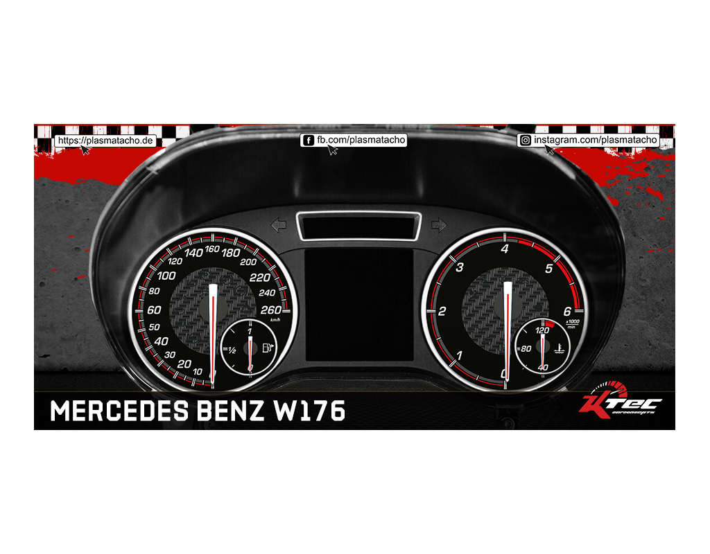 MERCEDES BENZ W176  AMG-Design  Tachoscheiben