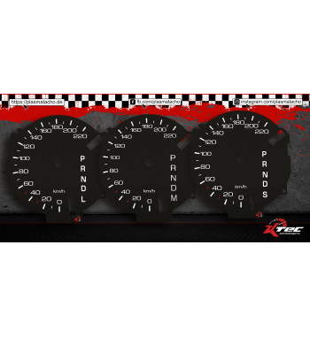 Tachoscheibe / Ziffernblatt / Dial / Faceplate / Gauge Face  FORD Edge/ Explorer 2011-2015  // MPH - km/h