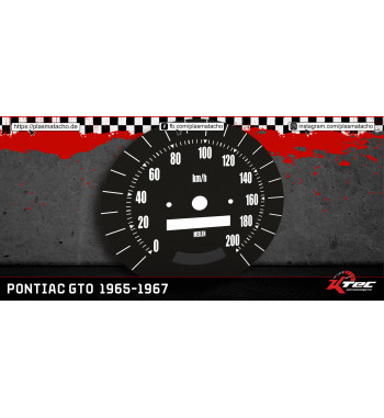 Pontiac GTO  1965-1967 MPH-km/h Tachoscheibe