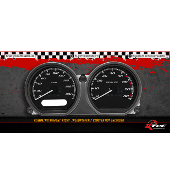 Harley Davidson  Glide / Touring  ab 2014 // 120 MPH NACH KM/H Tachoscheiben