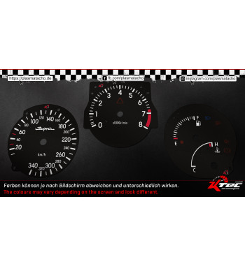 Toyota-Supra-MK4-IV-RHD-180MPH-in-kmh-Tachoscheiben