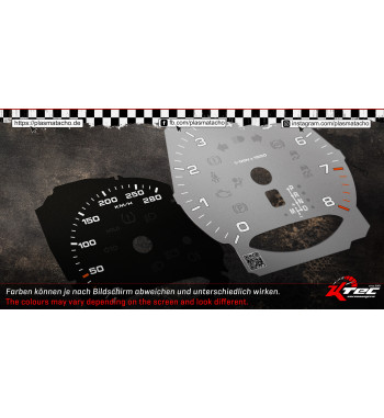 PORSCHE  MACAN S PDK / MPH-km/h Tachoscheiben/Ziffernblätter